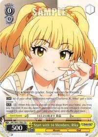 Start with 14 Members, Rika - The iDOLM@STER Cinderella Girls - Weiss Schwarz card