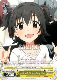 Start with 14 Members, Miria - The iDOLM@STER Cinderella Girls - Weiss Schwarz card