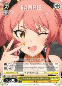 Encounter with the Trio, Mika - The iDOLM@STER Cinderella Girls - Weiss Schwarz card