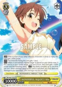 WONDERFUL M@GIC!! Mio - The iDOLM@STER Cinderella Girls - Weiss Schwarz card