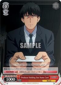 Producer Holding Out Name Card - The iDOLM@STER Cinderella Girls - Weiss Schwarz card