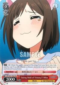 Taking Hold of Victory!? Miku - The iDOLM@STER Cinderella Girls - Weiss Schwarz card