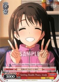 Smiling Double Peace, Uzuki - The iDOLM@STER Cinderella Girls - Weiss Schwarz card