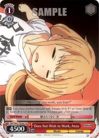 Does Not Wish to Work, Anzu (A) - The iDOLM@STER Cinderella Girls - Weiss Schwarz card