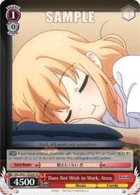 Does Not Wish to Work, Anzu (D) - The iDOLM@STER Cinderella Girls - Weiss Schwarz card