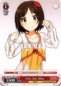 First Job, Miku - The iDOLM@STER Cinderella Girls - Weiss Schwarz card