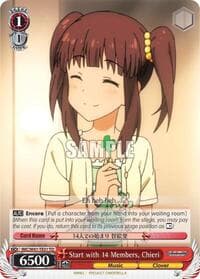 Start with 14 Members, Chieri - The iDOLM@STER Cinderella Girls - Weiss Schwarz card