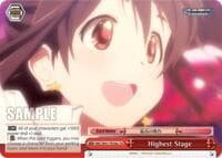 Highest Stage (Red) (A) - The iDOLM@STER Cinderella Girls - Weiss Schwarz card