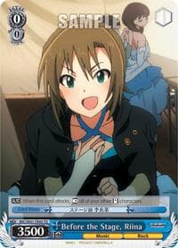 Before the Stage, Riina - The iDOLM@STER Cinderella Girls - Weiss Schwarz card