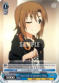 Start with 14 Members, Riina - The iDOLM@STER Cinderella Girls - Weiss Schwarz card