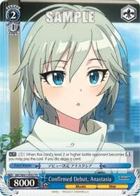 Confirmed Debut, Anastasia - The iDOLM@STER Cinderella Girls - Weiss Schwarz card