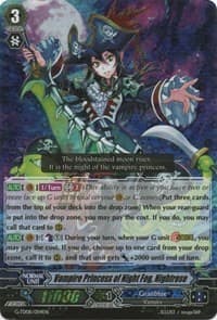 Vampire Princess of Night Fog, Nightrose (RRR Foil) - G-TD08: Vampire Princess of the Nether Hour - Cardfight Vanguard card