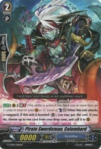 Pirate Swordsman, Colombard - G-TD08: Vampire Princess of the Nether Hour - Cardfight Vanguard card