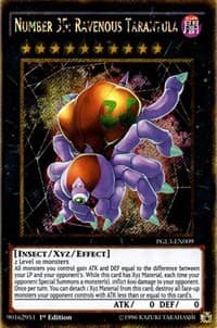 Number 35: Ravenous Tarantula - Premium Gold: Infinite Gold - YuGiOh card