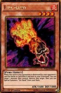 Fire Hand - Premium Gold: Infinite Gold - YuGiOh card