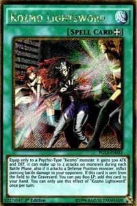 Kozmo Lightsword - Premium Gold: Infinite Gold - YuGiOh card