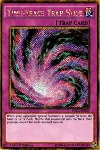 Time-Space Trap Hole - Premium Gold: Infinite Gold - YuGiOh card
