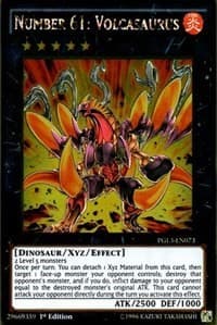 Number 61: Volcasaurus - Premium Gold: Infinite Gold - YuGiOh card