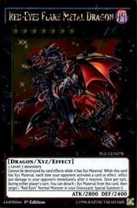 Red-Eyes Flare Metal Dragon - Premium Gold: Infinite Gold - YuGiOh card