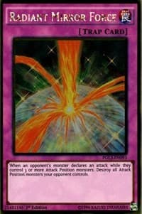 Radiant Mirror Force - Premium Gold: Infinite Gold - YuGiOh card