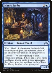Manic Scribe - Shadows over Innistrad - Magic: The Gathering card