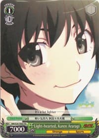 Light-hearted, Karen Araragi (TD) - NISEMONOGATARI - Weiss Schwarz card