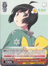 Smaller of the Sisters, Tsukihi Araragi - NISEMONOGATARI - Weiss Schwarz card