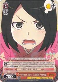 Advisor Role, Tsukihi Araragi (TD) - NISEMONOGATARI - Weiss Schwarz card