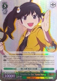 "Wreathe-fire Bee" Karen Araragi (RRR) - NISEMONOGATARI - Weiss Schwarz card