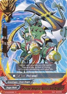 Thunder Knights, Battle Axe Dragon - Drum's Adventures - Future Card BuddyFight card