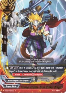 Thunder Knights, Drum Bunker Dragon - Drum's Adventures - Future Card BuddyFight card