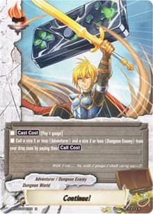 Continue! - Drum's Adventures - Future Card BuddyFight card