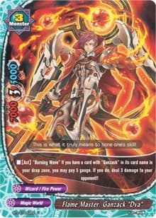 Flame Master, Ganzack "Dva" - Drum's Adventures - Future Card BuddyFight card