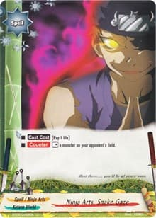 Ninja Arts, Snake Gaze - Drum's Adventures - Future Card BuddyFight card