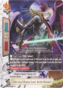 One-eyed Demon Lord, Keith Wanaid - Drum's Adventures - Future Card BuddyFight card