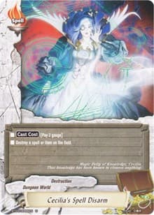 Cecilia's Spell Disarm - Drum's Adventures - Future Card BuddyFight card