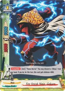 Fire Streak Ninja, Gokuen - Drum's Adventures - Future Card BuddyFight card
