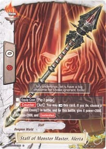 Staff of Monster Master, Alerta - Drum's Adventures - Future Card BuddyFight card