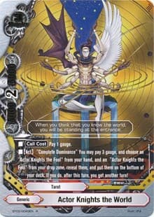 Actor Knights the World - Cyber Ninja Squad - Future Card BuddyFight card