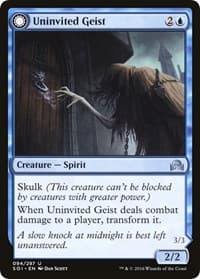 Uninvited Geist - Shadows over Innistrad - Magic: The Gathering card