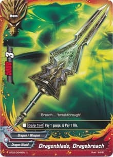 Dragonblade, Dragobreach - Cyber Ninja Squad - Future Card BuddyFight card