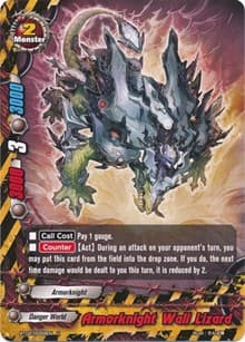 Armorknight Wall Lizard - Cyber Ninja Squad - Future Card BuddyFight card