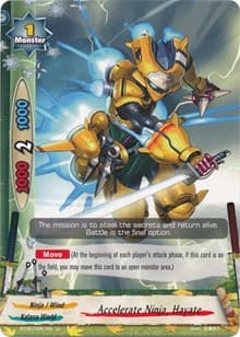 Accelerate Ninja, Hayate - Cyber Ninja Squad - Future Card BuddyFight card