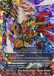 Drum Bunker Dragon, "Barrier Breaker" - Dragon Chief - Future Card BuddyFight card