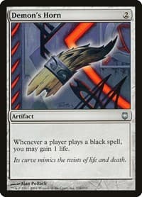 Demon's Horn - Darksteel - Magic: The Gathering card