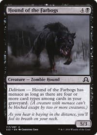 Hound of the Farbogs - Shadows over Innistrad - Magic: The Gathering card