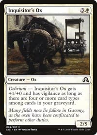 Inquisitor's Ox - Shadows over Innistrad - Magic: The Gathering card
