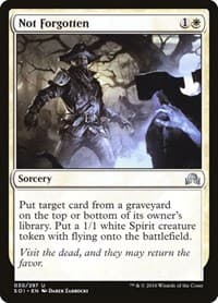 Not Forgotten - Shadows over Innistrad - Magic: The Gathering card