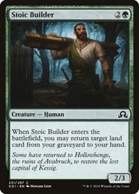 Stoic Builder - Shadows over Innistrad - Magic: The Gathering card