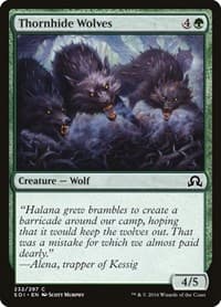 Thornhide Wolves - Shadows over Innistrad - Magic: The Gathering card